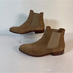 Thursday Boot Co Mens Chelsea Boots Suede Tan Size 12 Handcrafted In Spain